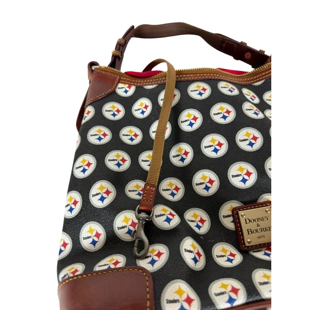 Dooney & Bourke Pittsburgh Steelers NFL Football Shoulder Hobo Bag Purse